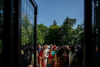 Arrival of the groom