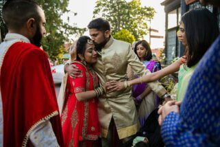 Vidha ceremony after Hindu wedding