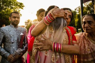 Vidha ceremony after Hindu wedding