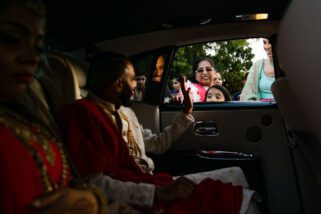 Vidha ceremony after Hindu wedding