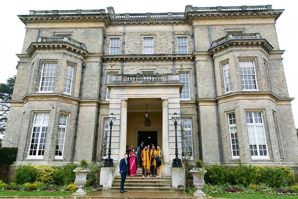 Wedding guests at Hedsor house