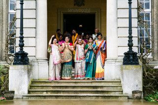 Bridal wedding party at hedsor house