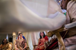 Hindi wedding bride and groom
