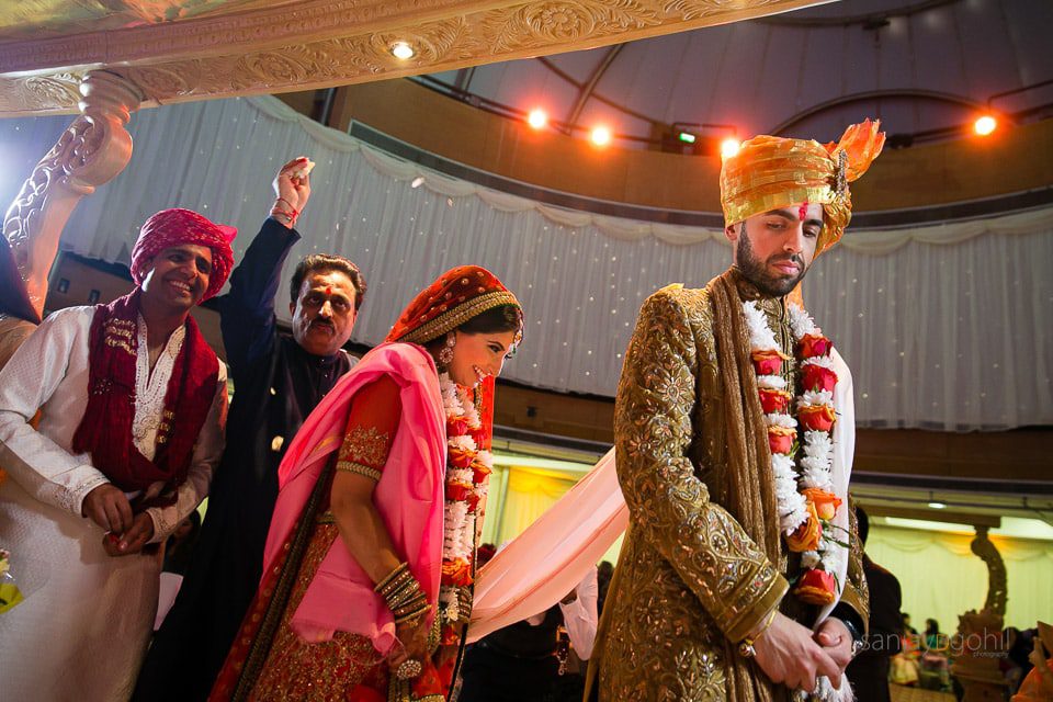 Phera ceremony during Gujarati wedding ceremony