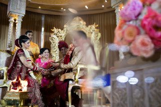 Hindu Wedding ceremony taking place
