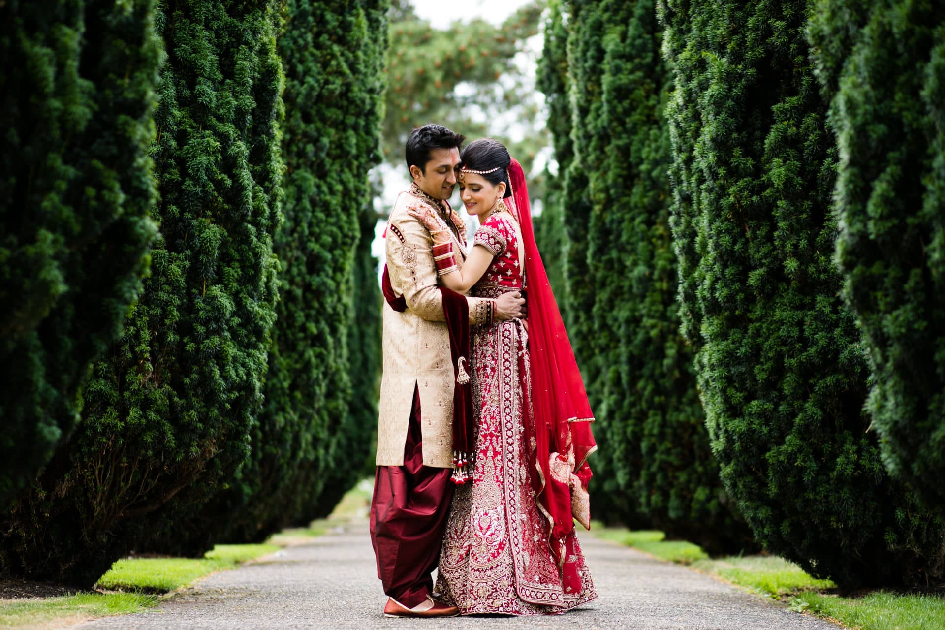 Bride and Groom Portrait at The Grove in Hertfordshire