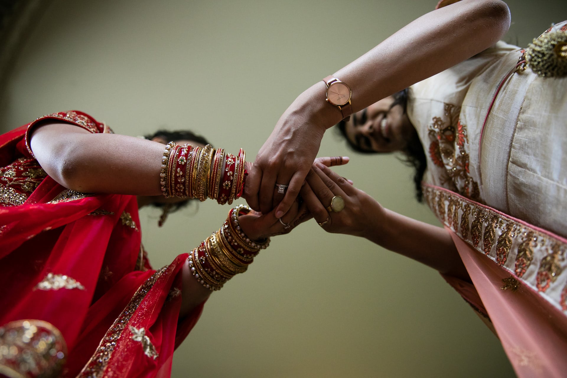 Asian wedding bride getting ready