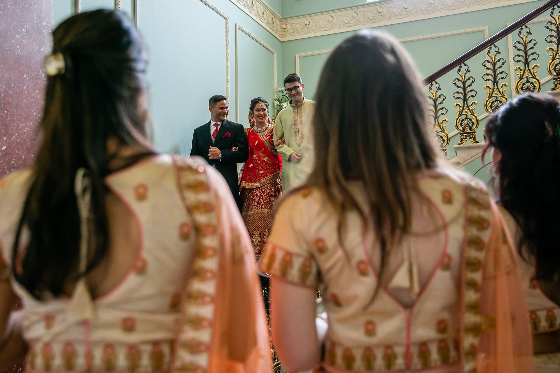 Asian wedding bride at Hylands House