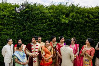 Asian wedding ceremony at Hylands House