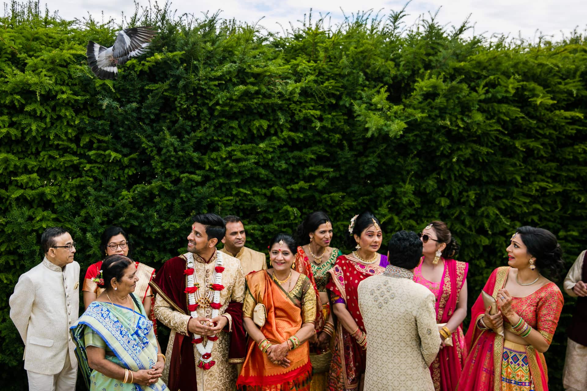 Asian wedding ceremony at Hylands House