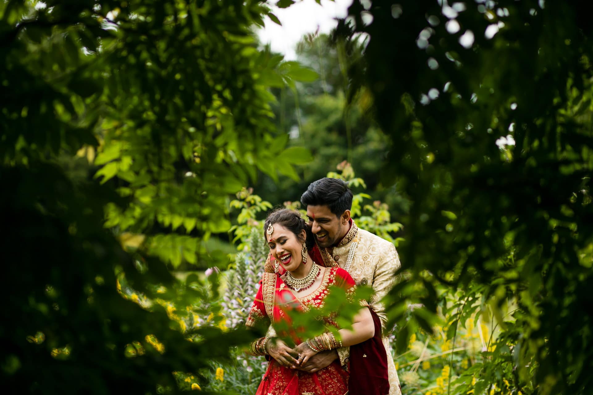 Wedding portraits at Hylands House