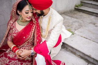 Asian wedding portrait