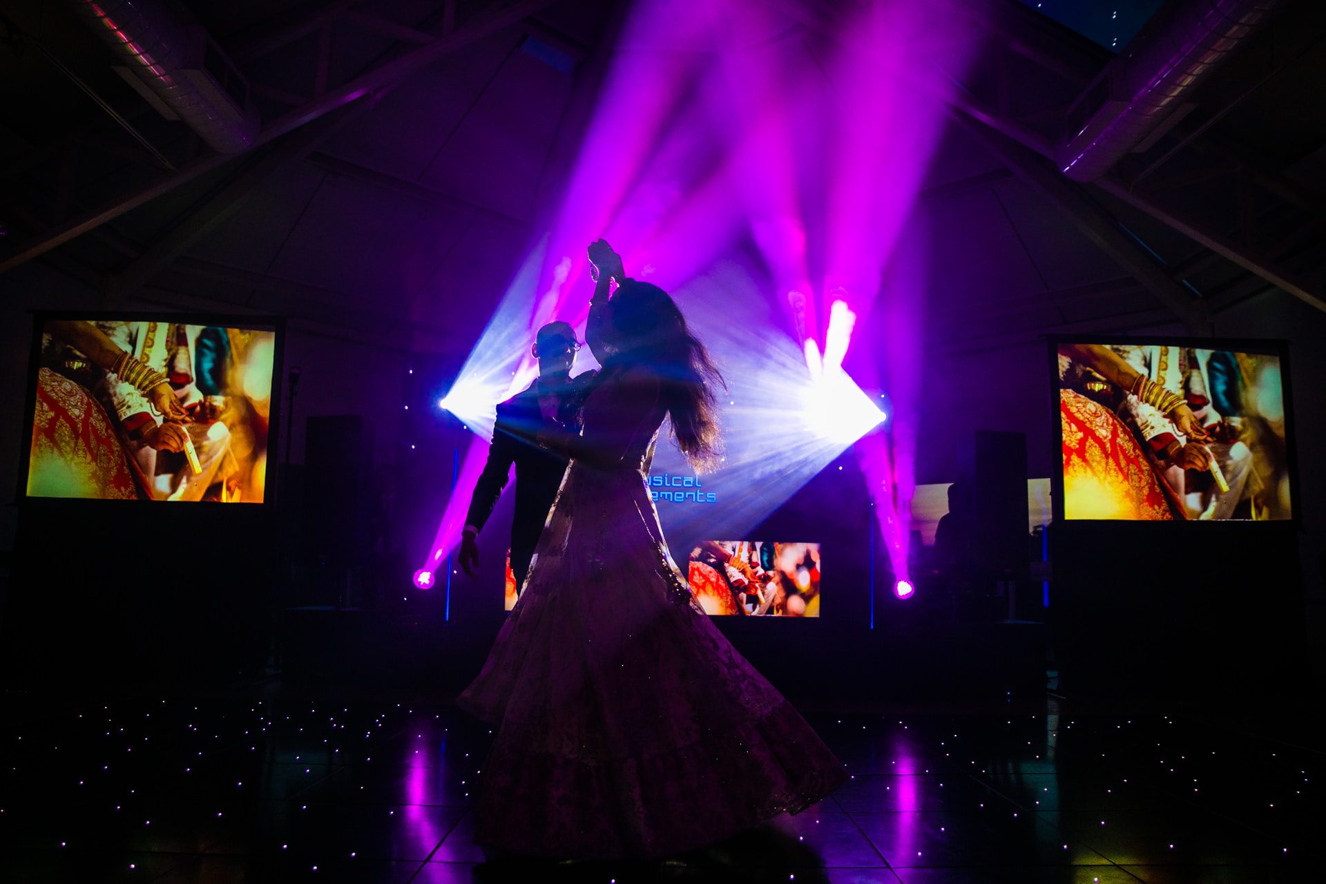 Asian Wedding couples first dance