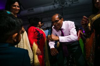 Asian Wedding reception party with DJ Rugrat, Musical Movements hosting