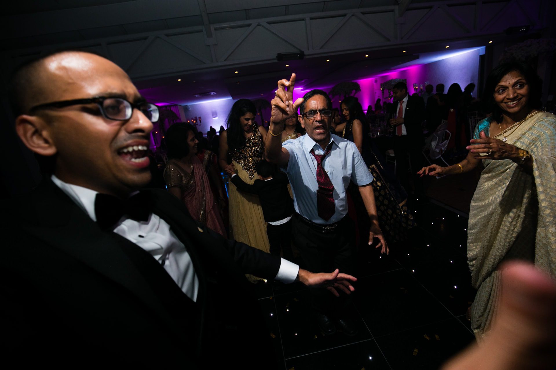 Asian Wedding reception party with DJ Rugrat, Musical Movements hosting