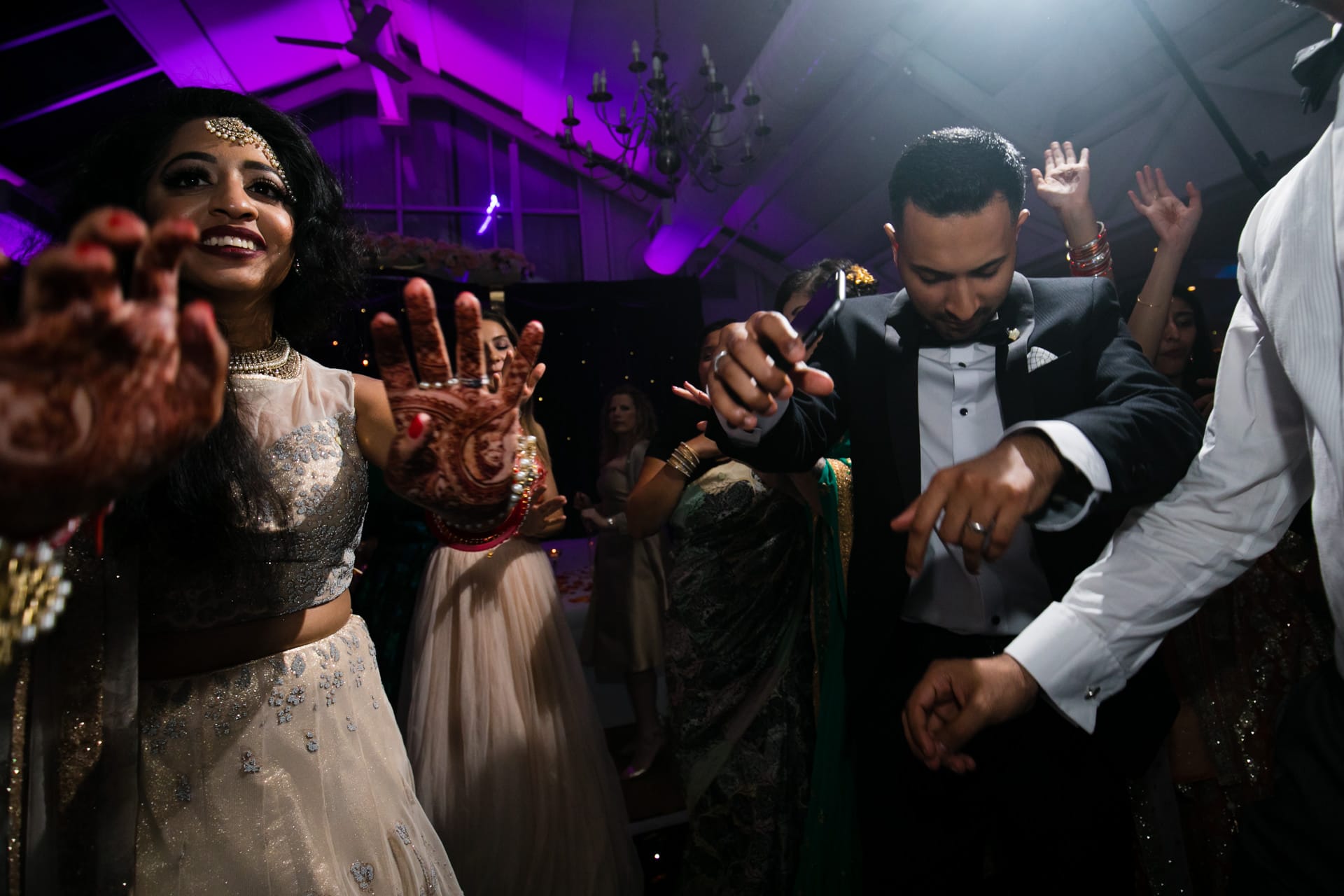 Asian Wedding reception party with DJ Rugrat, Musical Movements hosting