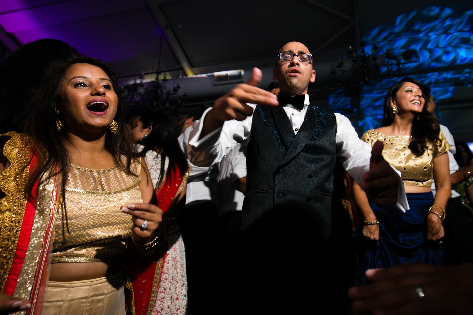 Asian Wedding reception party with DJ Rugrat, Musical Movements hosting