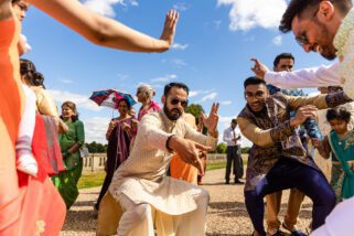 Indian wedding groom arrival at North Mymms