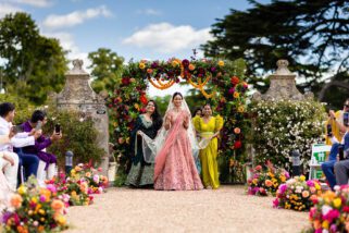 Hindu bridal entrance at North Mymms Estate