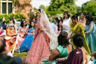 Hindu bridal entrance at North Mymms Estate
