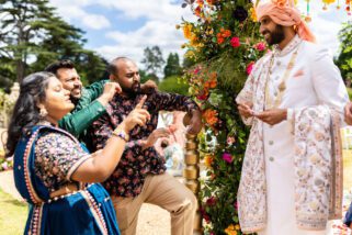 Asian wedding guests