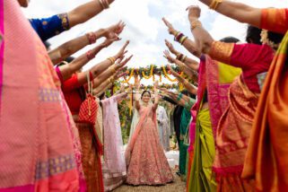 Asian bridal leaving ceremony