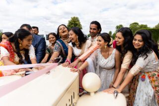 Asian bridal leaving ceremony