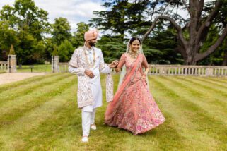 Asian wedding portraits at North Mymms Park