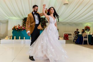 Wedding couple first dance