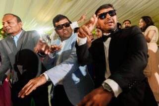 Wedding reception party at North Mymms Park
