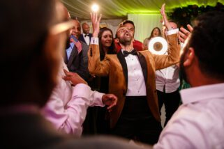 Wedding reception party at North Mymms Park