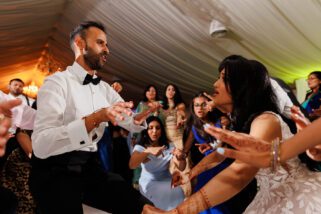Wedding reception party at North Mymms Park