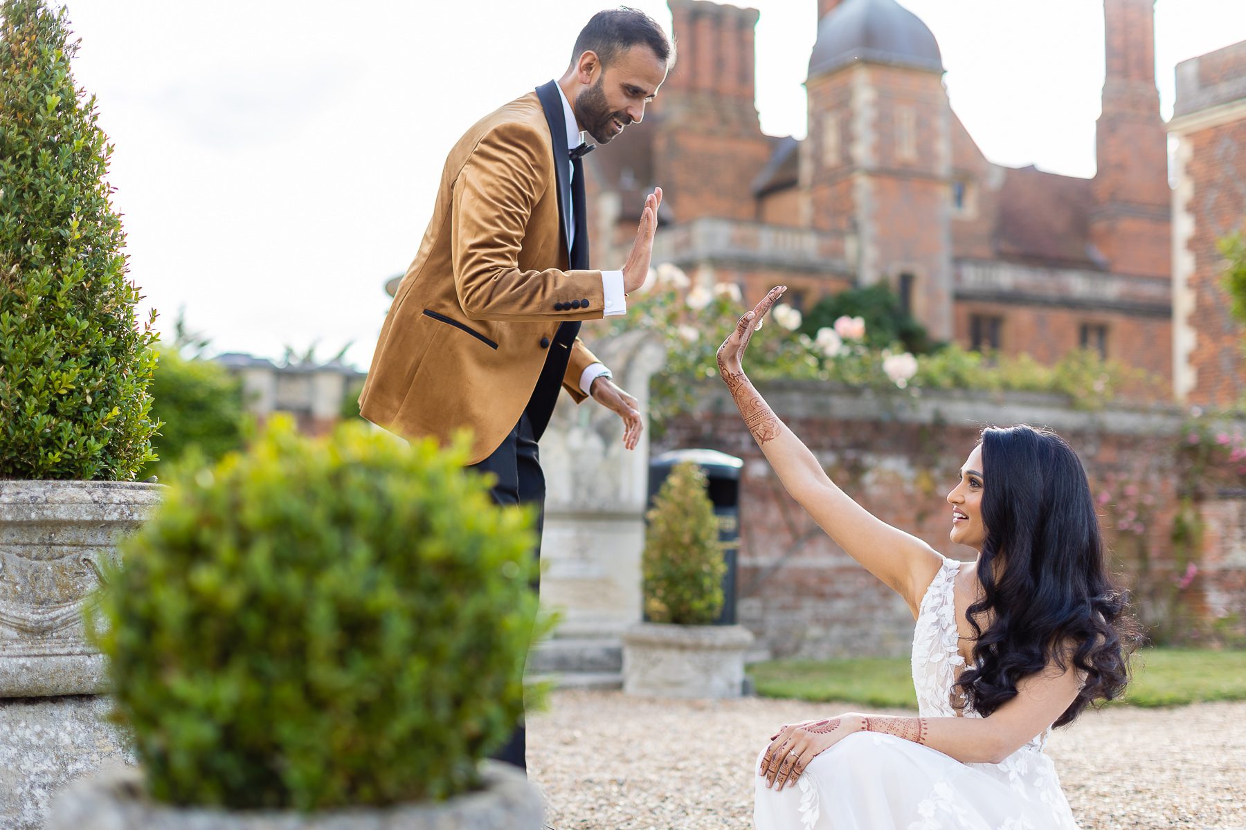 Indian wedding portraits at North Mymms Park
