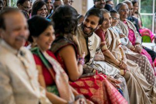 Asian wedding guests