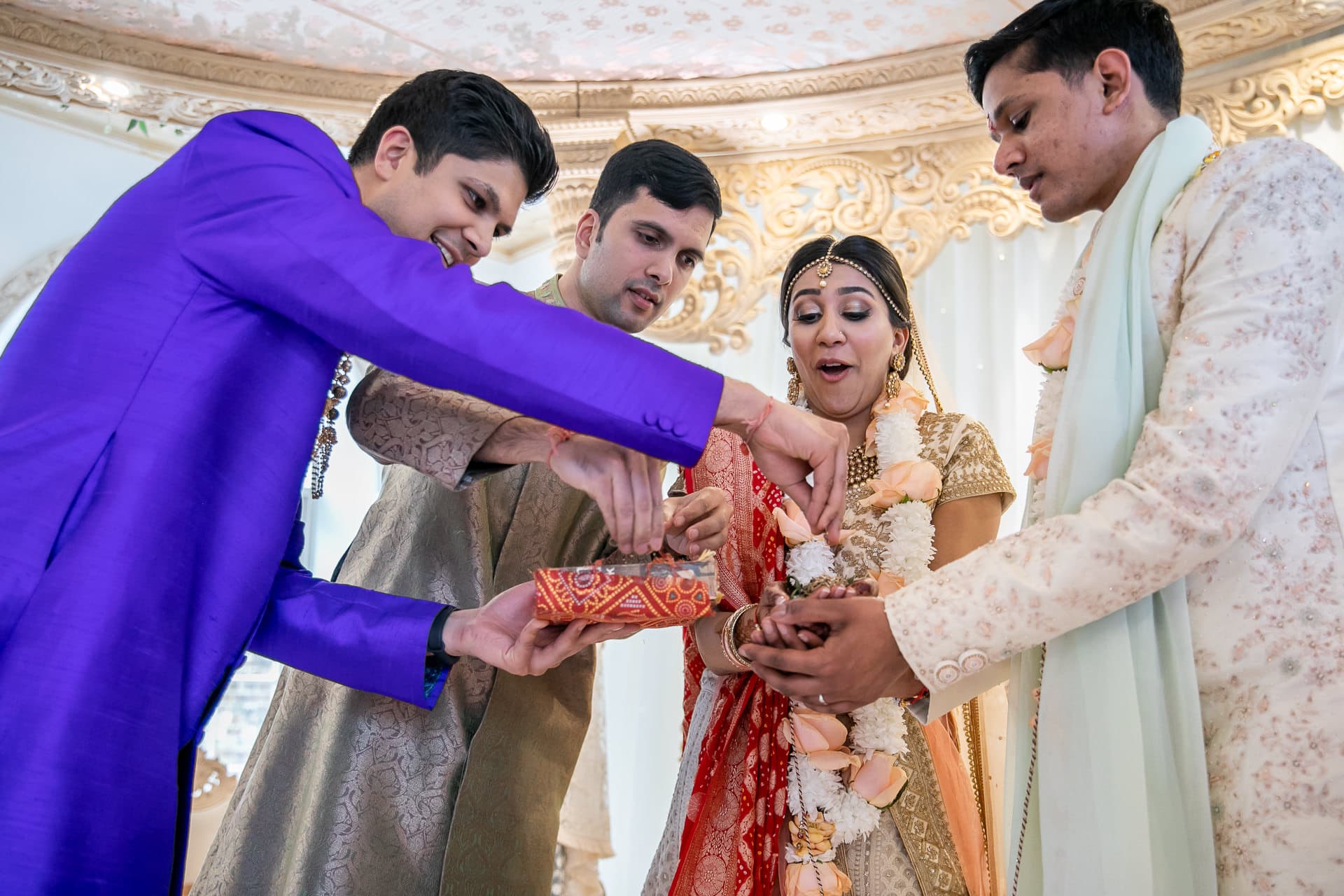 Phera ceremony during Asian wedding