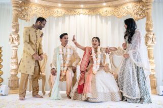 Phera ceremony during Asian wedding
