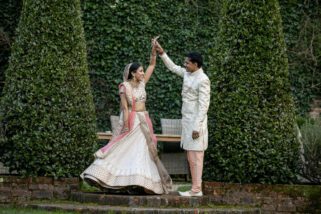 Hindu wedding portrait at Northbrook Park