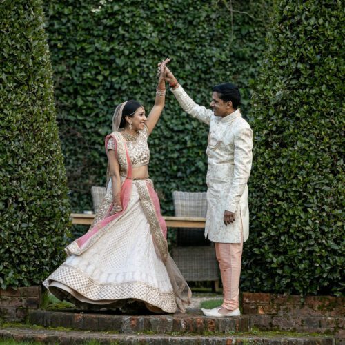 Hindu wedding portrait at Northbrook Park