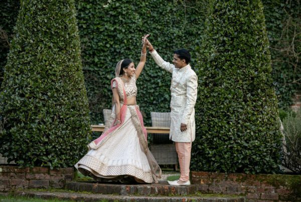 Hindu wedding portrait at Northbrook Park