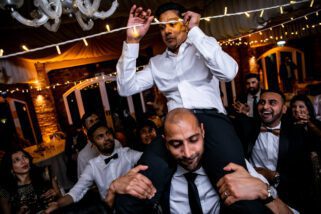 Hindu wedding reception party at Northbook Park