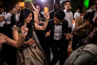 Hindu wedding reception party at Northbook Park
