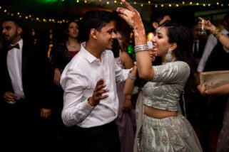 Hindu wedding reception party at Northbook Park