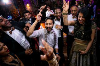 Hindu wedding reception party at Northbook Park