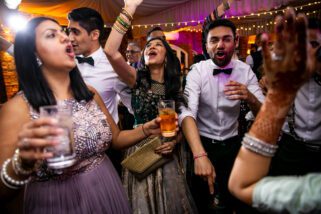 Hindu wedding reception party at Northbook Park