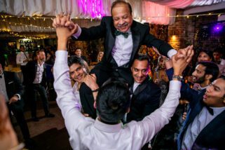 Hindu wedding reception party at Northbook Park