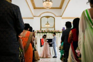 Civil wedding ceremony at Northbrook Park