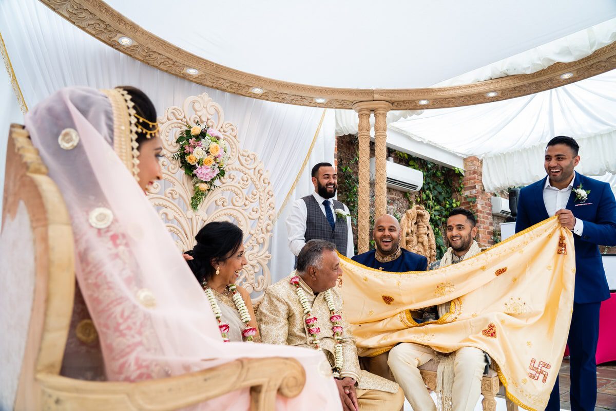 Bride and groom First look