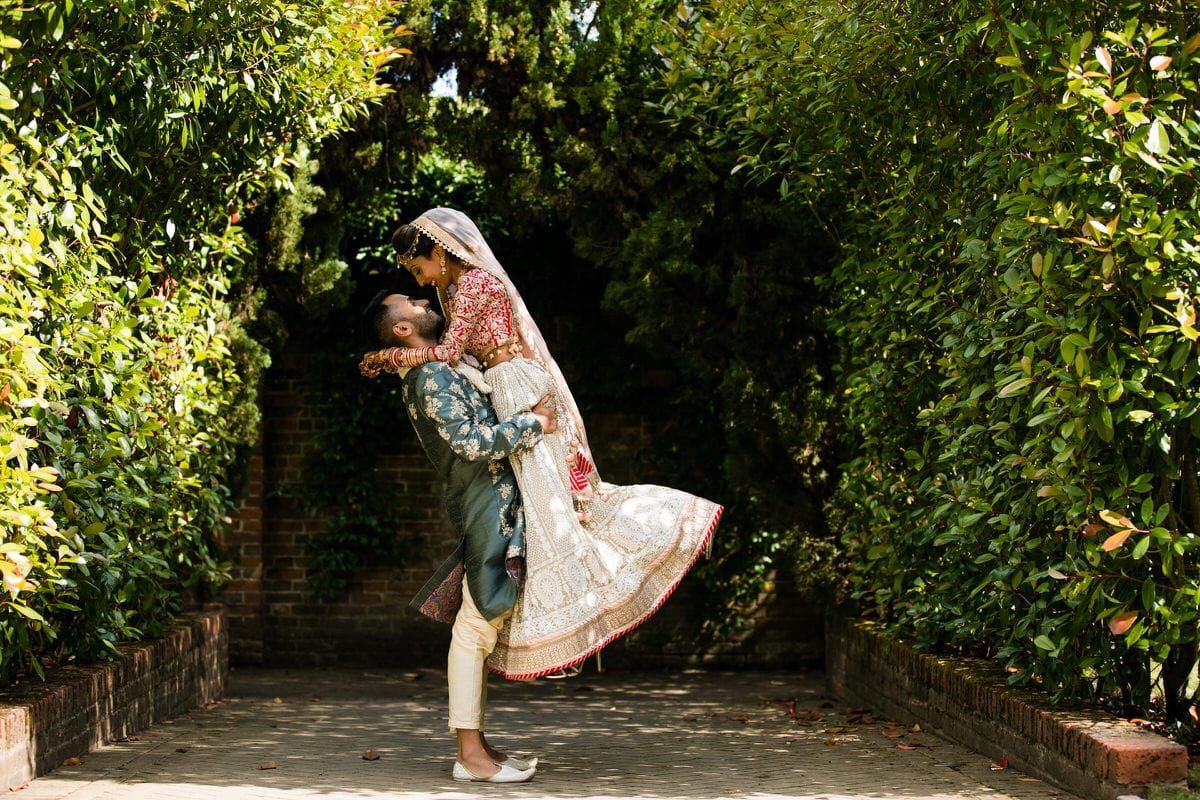 Bride and groom portraits at Northbrook Park