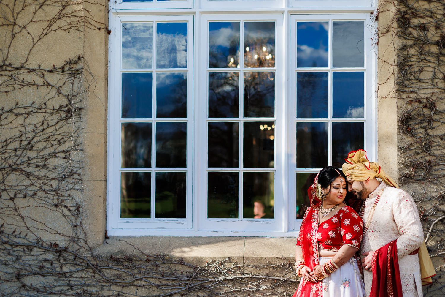 Indian wedding portrait at Offley Place