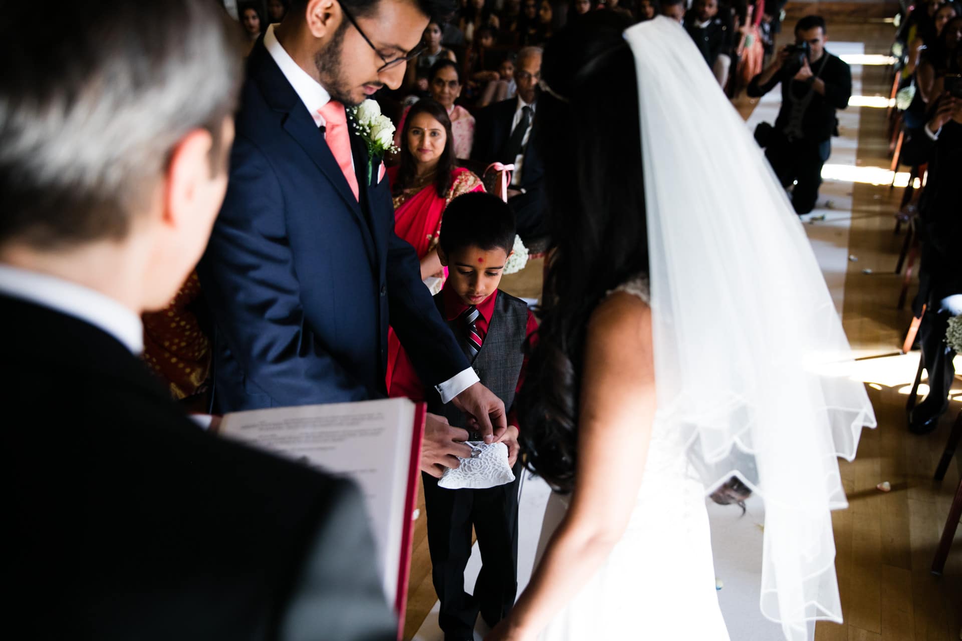 Civil wedding ceremony at One Great George Street , London